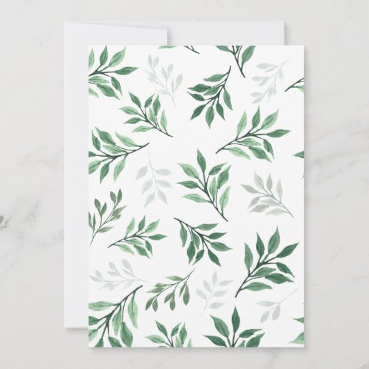 Waldweide Holzspecht rustikal einladen Einladung (Rückseite)