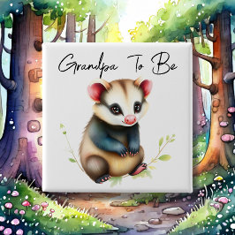 Waldweide Possum Grandpa als Kinderdusche Button