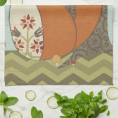 Waldweiden IV Geschirrtuch (Gefaltet)