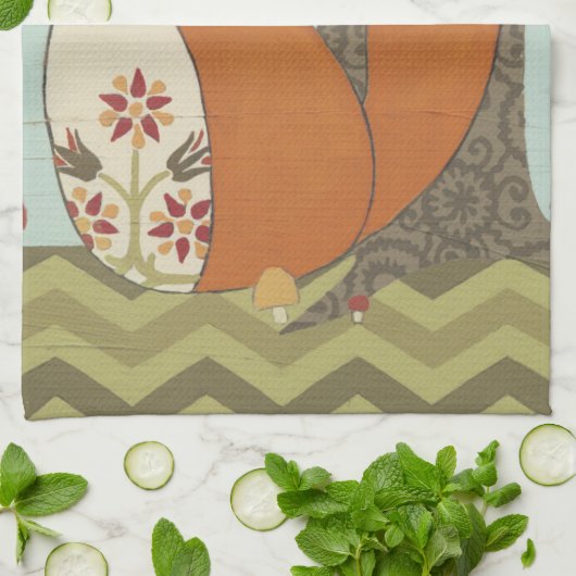 Waldweiden IV Geschirrtuch (Gefaltet)