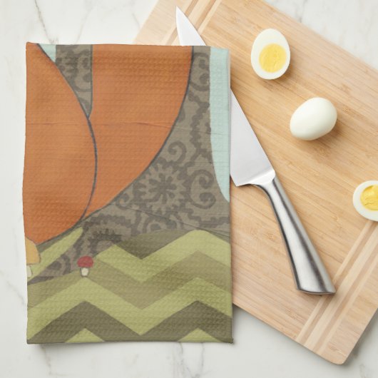 Waldweiden IV Geschirrtuch (Viertel Falte)