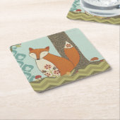 Waldweiden IV Rechteckiger Pappuntersetzer (angewinkelt)