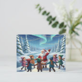 Waldweihnacht Postkarte (Stehend Vorderseite)