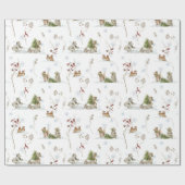 Waldweihnachten | Weihnachten Geschenkpapier (Flach)