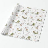 Waldweihnachten | Weihnachten Geschenkpapier (Ungerollt)