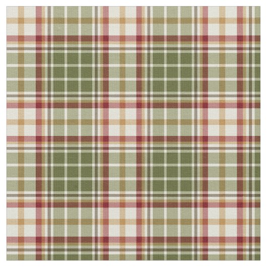 Waldweihnachtsfest Kariert Stoff (Nahaufnahme)