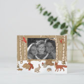 WaldweihnachtsFoto-Postkarte Feiertagspostkarte (Stehend Vorderseite)