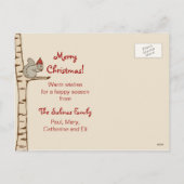 WaldweihnachtsFoto-Postkarte Feiertagspostkarte (Rückseite)