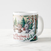 Waldweihnachtsfreunde Jumbo-Tasse (Vorderseite Rechts)