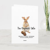 Waldweihnachtskarte Snowy Pocono Feiertagskarte (Rückseite)