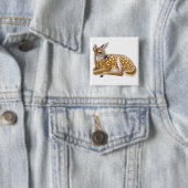 Waldweiß angebundenes Rotwild-Kitz-Button Button (Beispiel)