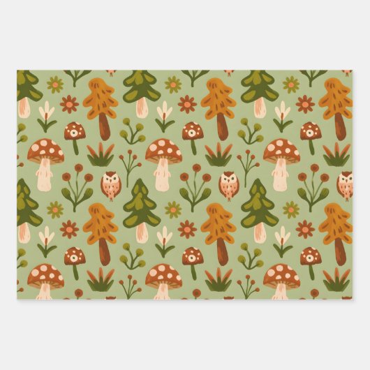 Waldwhimsy geschenkpapier set (Vorderseite)