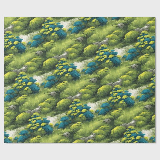 Waldwiese Geschenkpapier (Flach)