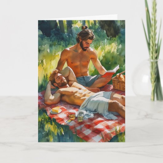 Waldwiese Picknick Serenität Karte (Vorderseite)