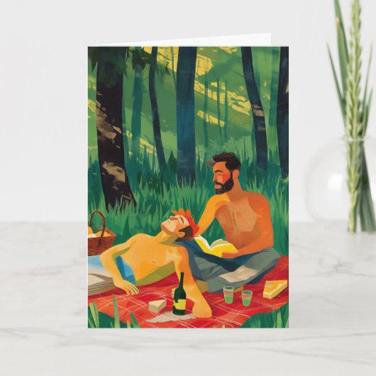 Waldwiesen-Picknick-Nachmittag Karte (Vorderseite)