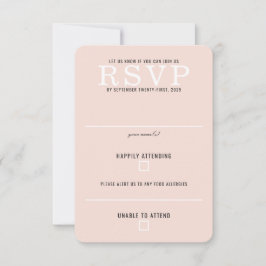 Waldwiesenhochzeit RSVP Karte