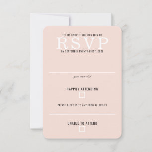 Waldwiesenhochzeit RSVP Karte
