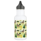 Waldwild Wasserfarbe Edelstahlflasche (Links)