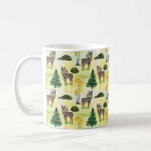 Waldwild Wasserfarbe Kaffeetasse