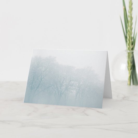 WaldWinter-Foto Karte (Vorderseite)