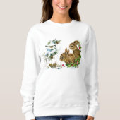Waldwinter-Häschen-Sweatshirt Sweatshirt (Vorderseite)