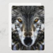 Waldwolf-inspirierend Porträt (Vorne/Hinten)