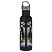 Waldwolf-inspirierend Porträt Trinkflasche (Rückseite)