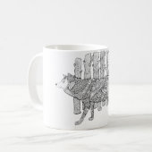 Waldwolf Kaffeetasse (Vorderseite Links)