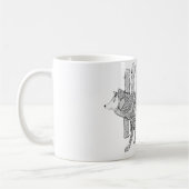 Waldwolf Kaffeetasse (Links)