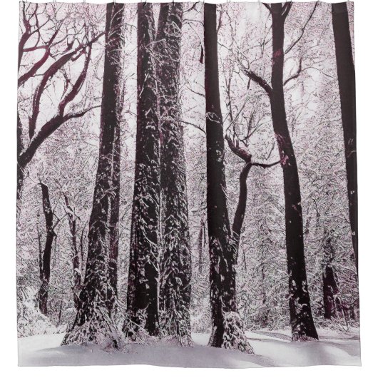 WALDWOODS SNOWWY WINTER SCENERY DUSCHVORHANG (Vorderseite)