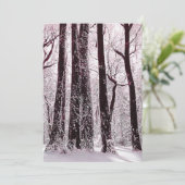 WALDWOODS SNOWWY WINTER SCENERY EINLADUNG (Stehend Vorderseite)