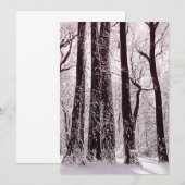 WALDWOODS SNOWWY WINTER SCENERY EINLADUNG (Vorne/Hinten)