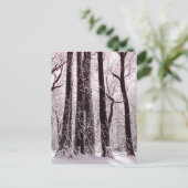 WALDWOODS SNOWWY WINTER SCENERY POSTKARTE (Stehend Vorderseite)