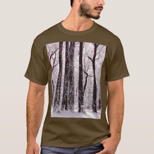 WALDWOODS SNOWWY WINTER SCENERY T-Shirt (Vorderseite)