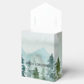 Waldwunder Rustikale Piniengedächtnishochzeit Geschenkschachtel (Geöffnet)