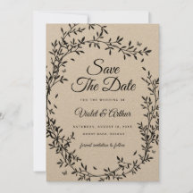 Waldzauber-Hochzeit Save The Date