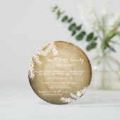 Waldzentrum Cut Tree Family Wiedersehen Einladung (Stehend Vorderseite)