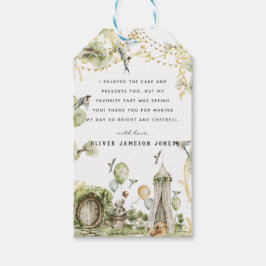 Waldzirkus | Geburtstagsparty Danke Geschenkanhänger