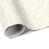 Waldzweige Goldenes Weizen - Neutral Geschenkpapier (Rolleneckpunkt)