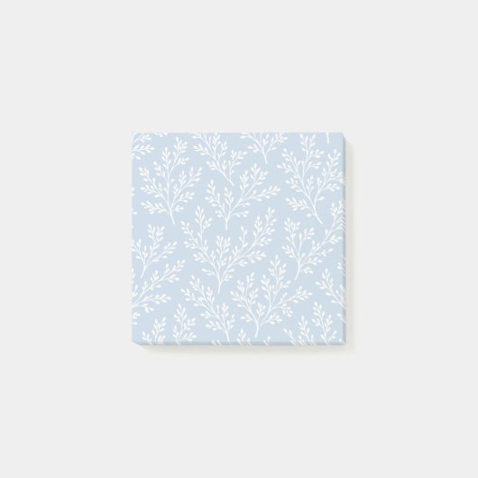 Waldzweige Neutral - Staubblau Post-it Klebezettel (Vorderseite)