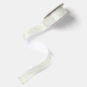 Waldzweige Sanfte Olive - Neutral Satinband (Rückseite)