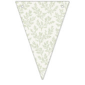 Waldzweige Sanfte Olive - Neutral Wimpelkette (Dritte Fahne)