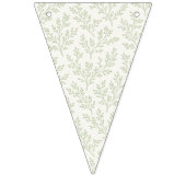 Waldzweige Sanfte Olive - Neutral Wimpelkette (Zweite Fahne)