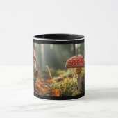 Waldzwerg & Magischer Pilz Becher Tasse (Zentrum)