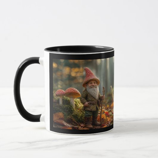 Waldzwerg & Magischer Pilz Becher Tasse (Links)
