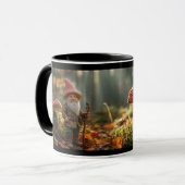 Waldzwerg & Magischer Pilz Becher Tasse (Vorderseite Links)