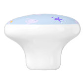 Wale, Anker, Korallen und Seetang Keramikknauf (Seitenansicht)