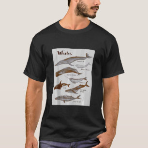 Wale Art Whale Sea Säugetiere Meeressäugetiere T-Shirt