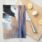 Wale bei Sonnenuntergang Handtuch (Viertel Falte)