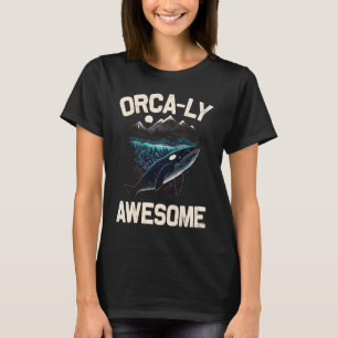 Wale beobachten Delfin Pottwhal sagt Orca-Wal T-Shirt
